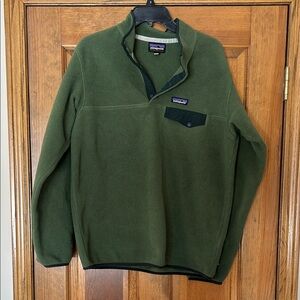 Patagonia Olive Green Snap-T Fleece